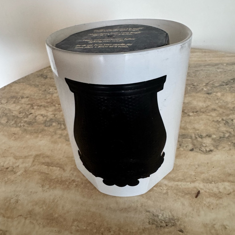 Cire Trudon White and Black Decorative Candle Holder